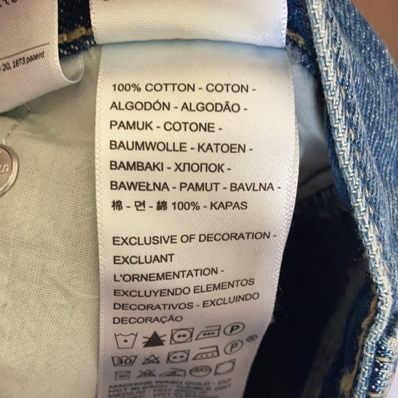 Relisted Levi’s low pro distressed midrise straight leg jean cotton size 29 - Picture 16 of 17